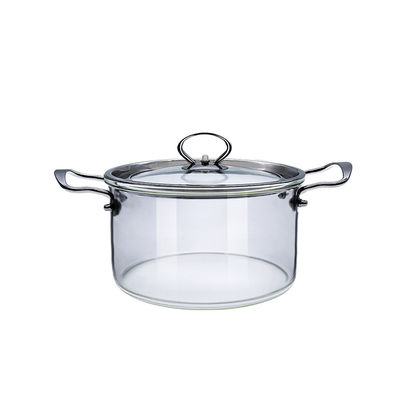 Glass Stockpot, Glass Pots For Cooking, High Borosilicate Glass